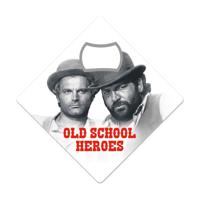 Bud Spencer & Terence Hill Bottle Opener Fridge Magnet Old School Heroes - thumbnail