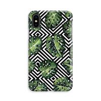 Geometrische jungle: iPhone X Volledig Geprint Hoesje