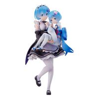 Re:Zero Starting Life In Another World PVC Statue 1/7 Rem & Childhood Rem 23 Cm - thumbnail