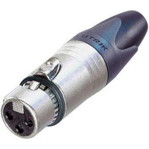 Neutrik NC3FXX-EMC XLR-connector Bus, recht Aantal polen: 3 Zilver 1 stuk(s)