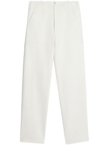 AMI Paris pantalon en coton à coupe ample - Blanc