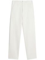 AMI Paris pantalon en coton à coupe ample - Blanc