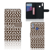 Huawei Y7 (2019) Telefoon Hoesje Aztec Brown