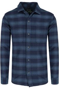 Marvelis Casual Modern Fit Overshirt marine, Ruit