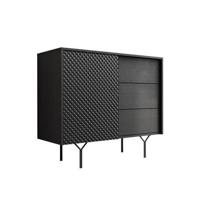 Meubella Dressoir Legacy - Mat zwart - 97 cm