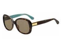 Kate Spade zonnebril Judyann dames gepolariseerd havana bruin/turquoise