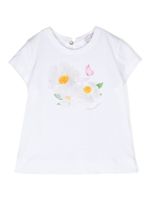 Monnalisa t-shirt St. Flowers - Blanc - thumbnail