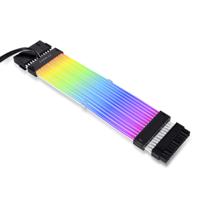 Lian Li Strimer Plus 24-pin V2 PSU extension cable verlengkabel 0,2 meter, RGB LED - thumbnail