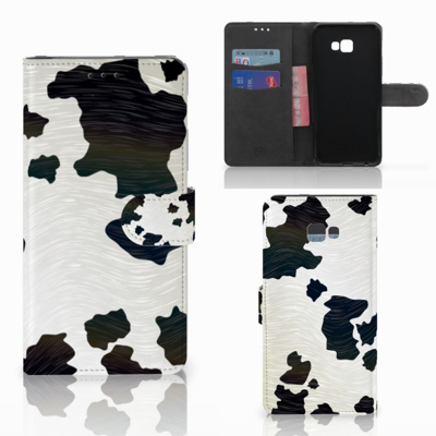 Samsung Galaxy J4 Plus (2018) Telefoonhoesje met Pasjes Koeienvlekken