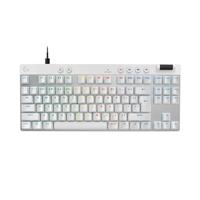 Logitech G PRO X TKL RAPID bedraad gaming-toetsenbord zonder numpad en met magnetische analoge schakelaars, Rapid Trigger-modus, instelbare bediening en aanpasbare RGB-verlichting, US INTL - Wit