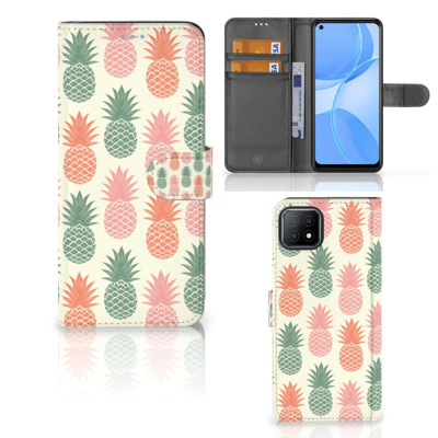 OPPO A73 5G Book Cover Ananas OPPO A73 5G Book Cover Ananas
