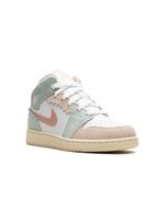 Jordan Kids Air Jordan 1 Mid "Pink Oxford" sneakers - Blanc