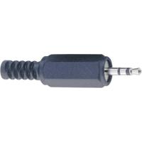 TRU COMPONENTS 1578811 Jackplug 2,5 mm Stekker, recht Aantal polen: 3 Stereo Zwart 1 stuk(s) - thumbnail