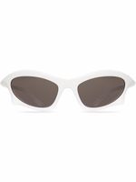 Balenciaga Eyewear lunettes de soleil Bat à monture rectangulaire - Blanc