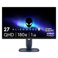 Alienware 27 gaming-monitoren, AW2725DM, 68,6 cm (27 inch), QHD-display, 180 Hz, 1 ms, IPS, NVIDIA G-SYNC, AMD Freesync, VESA AdaptiveSync.