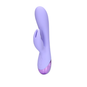 Loveline by Shots Smooth Silicone Rabbit Vibrator - Digital Lavender