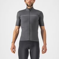 Castelli Pro thermal Mid korte mouw fietsshirt donkergrijs heren S - thumbnail