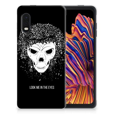 Silicone Back Case Samsung Xcover Pro Skull Hair Silicone Back Case Samsung Xcover Pro Skull Hair