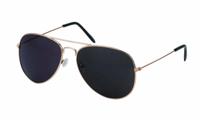 Kost zonnebril unisex aviator goud/groen (20 167)