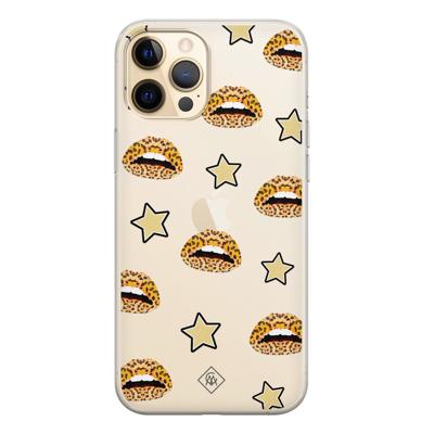 iPhone 12 Pro Max transparant hoesje - Leo kisses