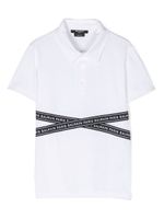 Balmain Kids polo à logo imprimé - Blanc