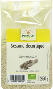 Primeal Gepeld sesamzaad bio (250 gr)