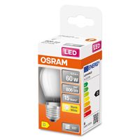 OSRAM 4058075434905 LED-lamp Energielabel D (A - G) E27 Peer 5.5 W = 60 W Warmwit (Ø x l) 45 mm x 77 mm 1 stuk(s) - thumbnail