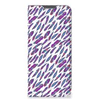 OPPO A96 | A76 Hoesje met Magneet Feathers Color - thumbnail