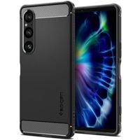 Sony Xperia 1 VI Spigen Rugged Armor TPU Hoesje - Zwart