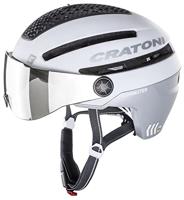 Cratoni Uniseks commuter-helm voor volwassenen, mat wit, M-L (58-61 cm)