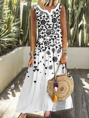 Casual Regular Fit V Neck Short Sleeve Woven Dress