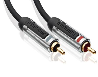 Profigold RCA-RCA 3m audio kabel 2 x RCA Zwart