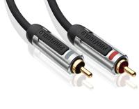 Profigold RCA-RCA 3m audio kabel 2 x RCA Zwart