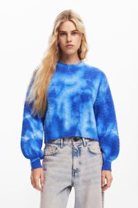 Tie-dye trui - BLUE - XXL