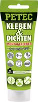 Carrosserielijm, kit KLEBEN & DICHTEN MONTAGEKLEBER, TRANSPARENT PETEC, 0.08, L - thumbnail