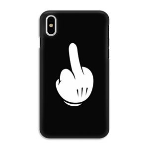 Middle finger black: iPhone X Tough Case