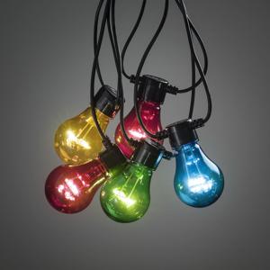 Konstsmide 2372-500 Party-lichtketting Buiten werkt op batterijen Aantal lampen 45 LED Meerkleurig Verlichte lengte: 2 m