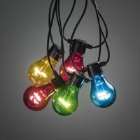 Konstsmide 2372-500 Party-lichtketting Buiten werkt op batterijen Aantal lampen 45 LED Meerkleurig Verlichte lengte: 2 m