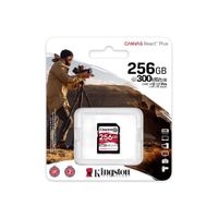 Kingston 256 GB Canvas React Plus UHS-II U3 V90 SDXC Full HD/4K/8K - thumbnail