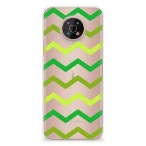 Nokia G50 TPU bumper Zigzag Groen