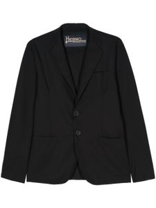 Herno blazer boutonné à coupe stretch - Noir