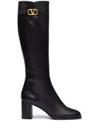 Valentino Garavani bottes Vlogo Signature 70 mm - Noir