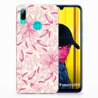 Huawei P Smart 2019 TPU Case Pink Flowers - thumbnail