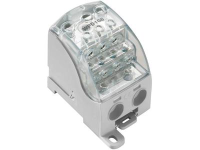 Faseverdelerblok Weidmüller WPD 108 1X120/2X35+3X25+4X16 GY 1562100000 Grijs, Transparant 1 stuk(s)