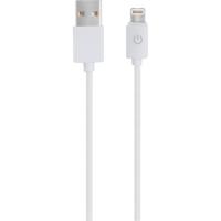 RealPower USB-kabel USB 2.0 USB-A stekker, Apple Lightning stekker 1.00 m Wit 255649 - thumbnail