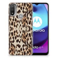 Motorola Moto E20 | E40 TPU Hoesje Leopard - thumbnail