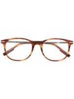 Zegna lunettes de vue à monture ronde - Orange - thumbnail