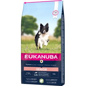 Eukanuba Senior Small Medium met lam & rijst hondenvoer 2 x 2,5 kg