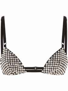 Dolce & Gabbana brassière à ornements strassés - Noir