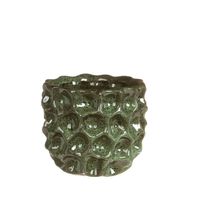 Pot dented mos groen 13,5 X 13 cm